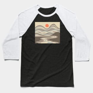 BLOOD MOON Retro Outdoors Nature Desert Landscape in Earth Tones - UnBlink Studio by Jackie Tahara Baseball T-Shirt